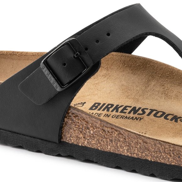 NWT Birkenstock 💌Free Shipping Gizeh Black Size 39US L 8/ US M 6 - Picture 4 of 5